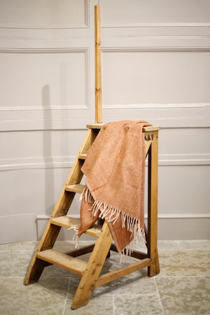 Recycled Wool Knee Blanket in Rust Herringbone - TallBoy Interiors