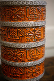 20th Century West German Aztec pattern large vase - TallBoy Interiors