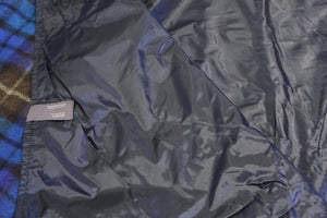 Recycled Wool Waterproof Picnic Blanket in Black Watch Tartan