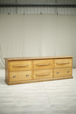 c.1920 set of Large oak Haberdashery drawers