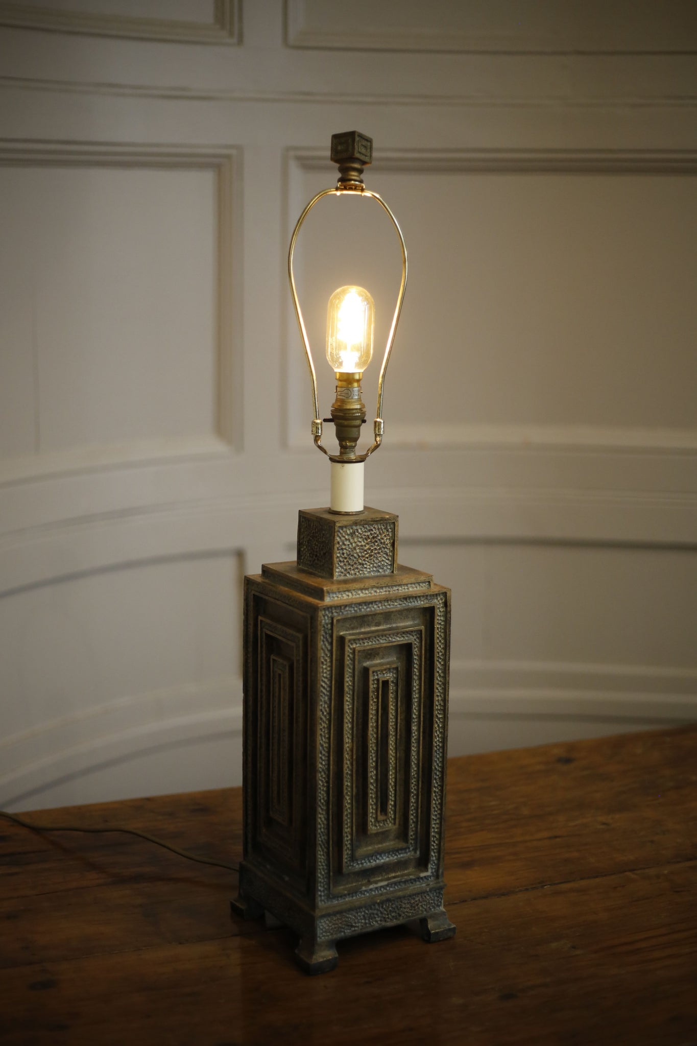 20th century Bronze effect lamp - TallBoy Interiors