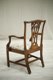 Antique 18th century Georgian mahogany splat back armchair