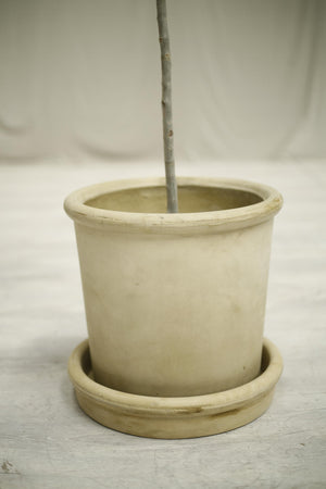Modern clay garden pot- Small beige