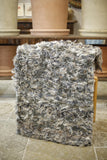 British made Selvedge tufted rug- Grey