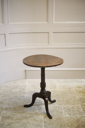 Characterful Georgian mahogany flip top table - TallBoy Interiors