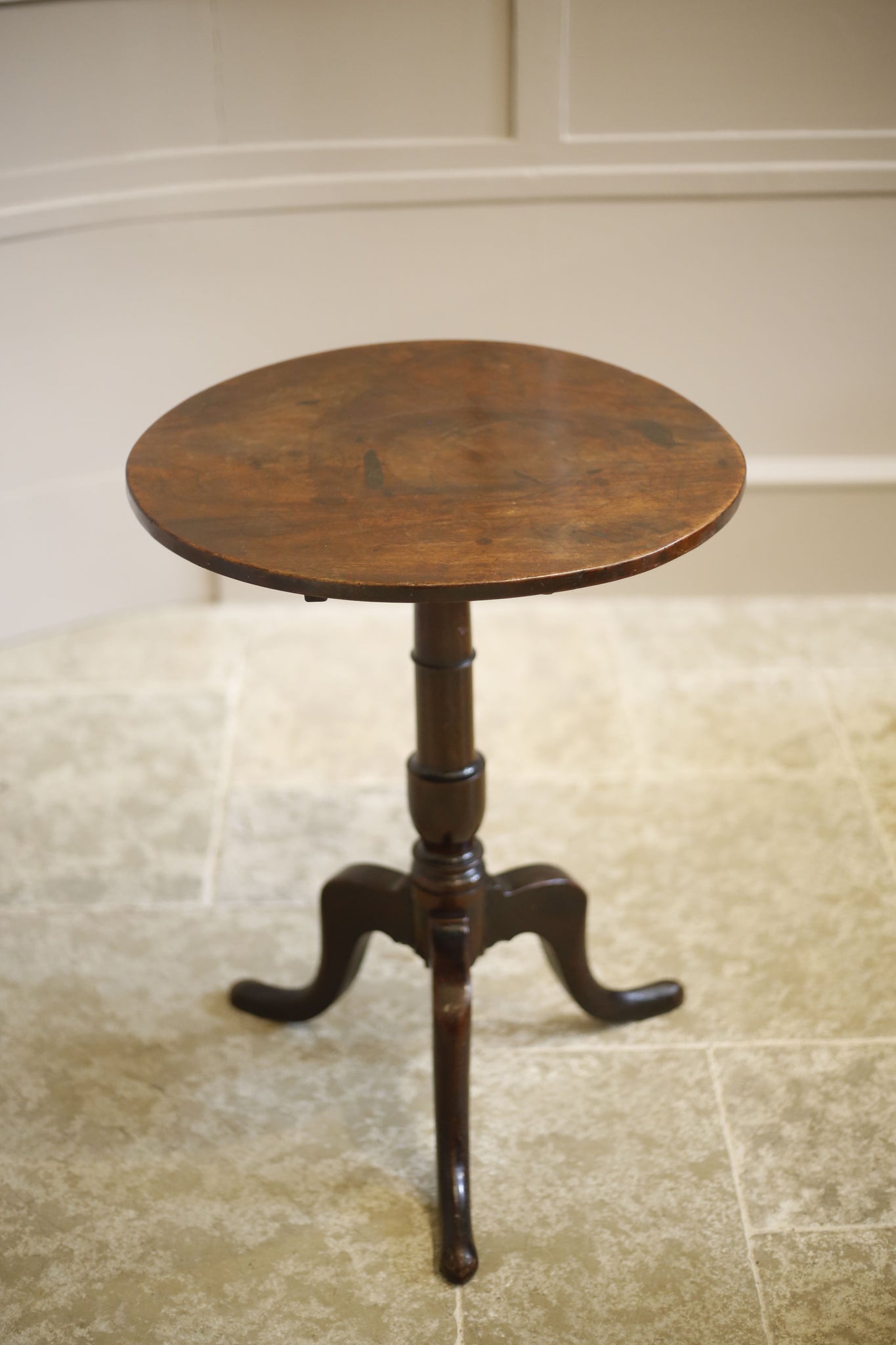 Characterful Georgian mahogany flip top table - TallBoy Interiors