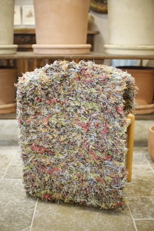 British made Selvedge tufted rug- Pastel
