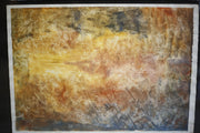 Mixed media abstract paintings by Philip Wiseman- Orange - TallBoy Interiors