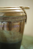 20th century Metallic glazed studio pot