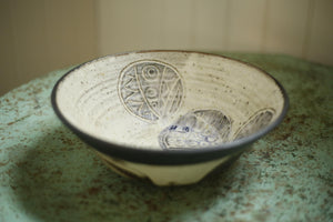 20th century large patterned bowl