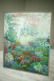 Huge 20th century oil on canvas botanical painting