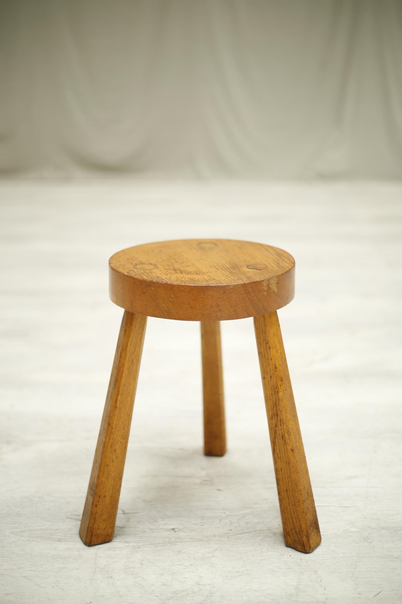 French mid century Circular top stool