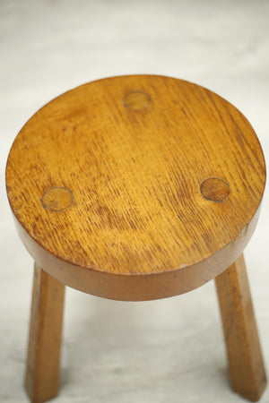 French mid century Circular top stool