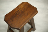 Pair of mid century Elm stools by Olavi Hanninen- No 1