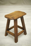 Pair of mid century Elm stools by Olavi Hanninen - No2