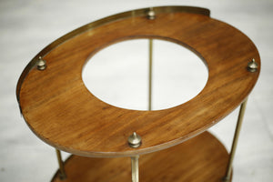Antique Georgian mahogany and brass wash stand
