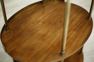 Antique Georgian mahogany and brass wash stand