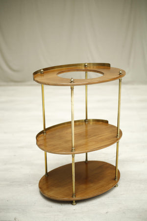 Antique Georgian mahogany and brass wash stand