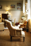 Napoleon III buttoned fishtail armchair - TallBoy Interiors