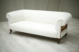 RESERVED Antique Victorian chesterfield sofa with turned legs