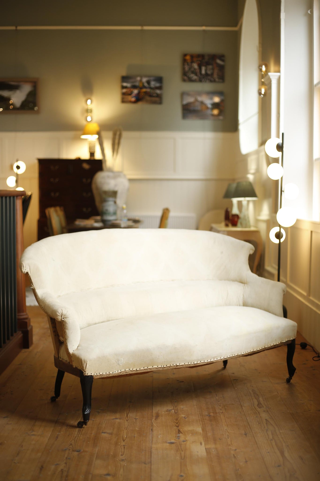 Napoleon III fishtail sofa - TallBoy Interiors