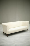 Antique Victorian square sides country house sofa