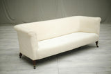 Antique Victorian square sides country house sofa