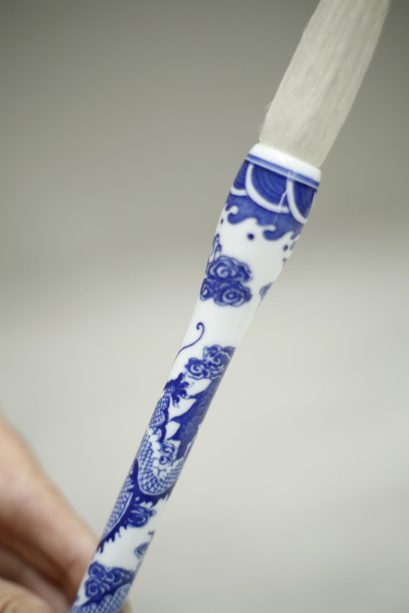 20th century Japanese calligraphy brush- Porcelain