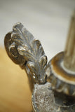 19th century Gesso covered finial table lamp
