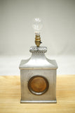 Mid 20th century Pewter and copper table lamp