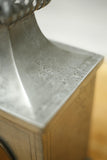 Mid 20th century Pewter and copper table lamp
