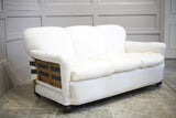 1930's English Country house sofa with cushioned seat - TallBoy Interiors