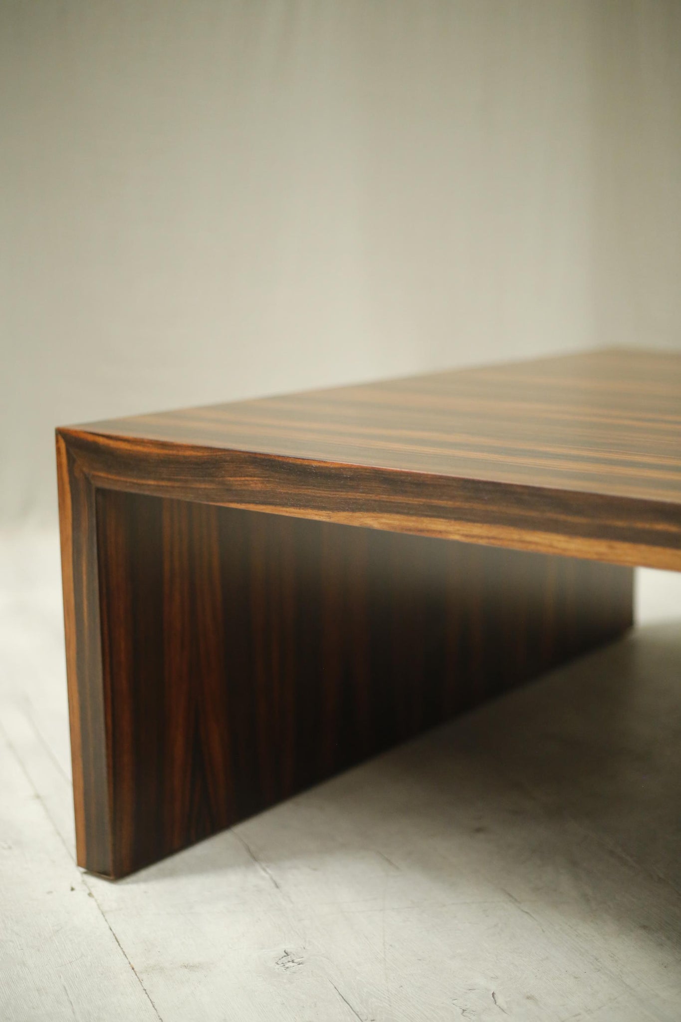 Mid 20th century Macassar ebony coffee table