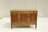 Antique 19th century French walnut and ebony chest of drawers