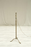 Arts and crafts adjustable brass floor lamp