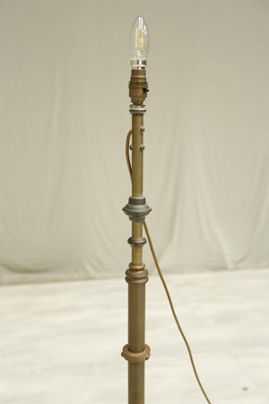 Arts and crafts adjustable brass floor lamp