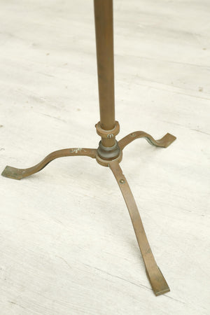 Arts and crafts adjustable brass floor lamp