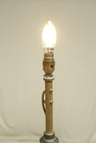 Arts and crafts adjustable brass floor lamp