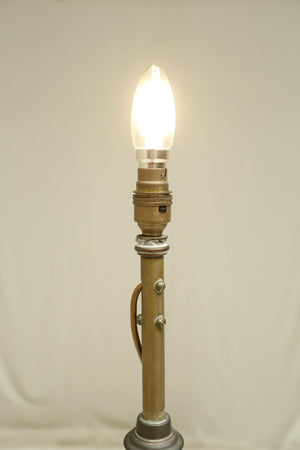 Arts and crafts adjustable brass floor lamp