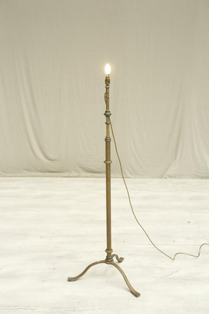 Arts and crafts adjustable brass floor lamp
