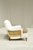 RESERVED 20th Century Howard and sons style armchair and footstool