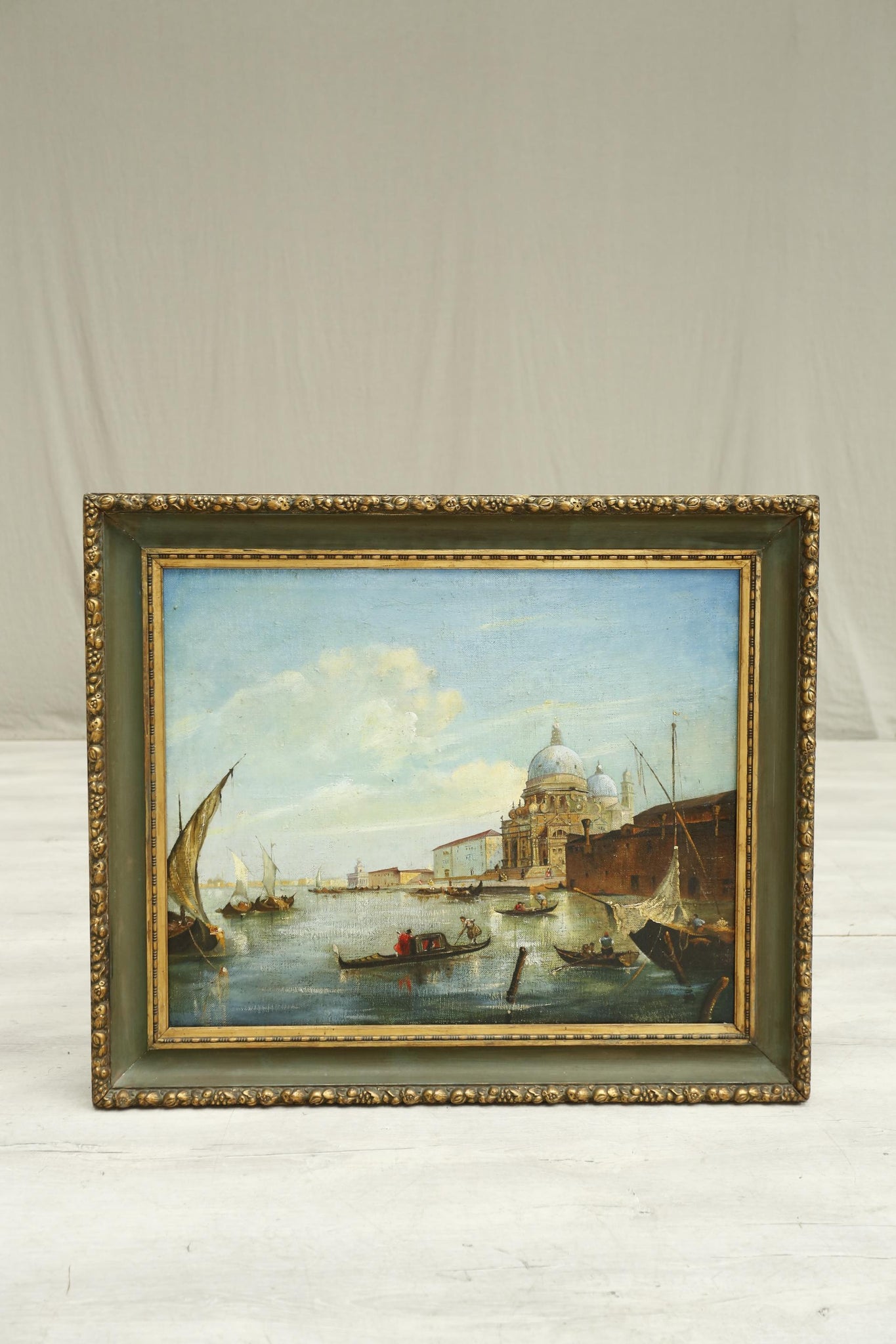 Early 20th century oil on canvas painting of Venice