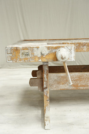 Early 20th century Swedish industrial workbench