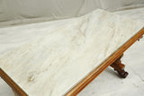 Antique Victorian Mahogany and marble sofa table
