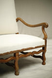 RESERVED 19th century Os De Mouton French hall bench - TallBoy Interiors