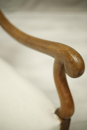 RESERVED 19th century Os De Mouton French hall bench - TallBoy Interiors