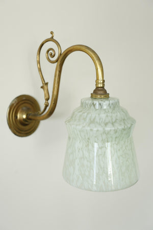 Vintage Wall Light- Mint Speckle