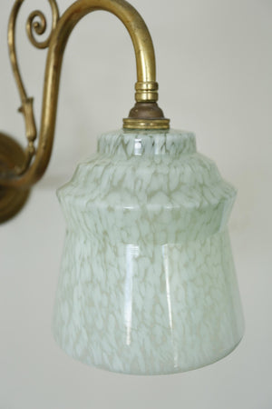 Vintage Wall Light- Mint Speckle