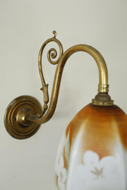 Vintage Wall Light- Orange Floral - TallBoy Interiors