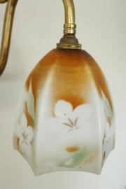 Vintage Wall Light- Orange Floral - TallBoy Interiors